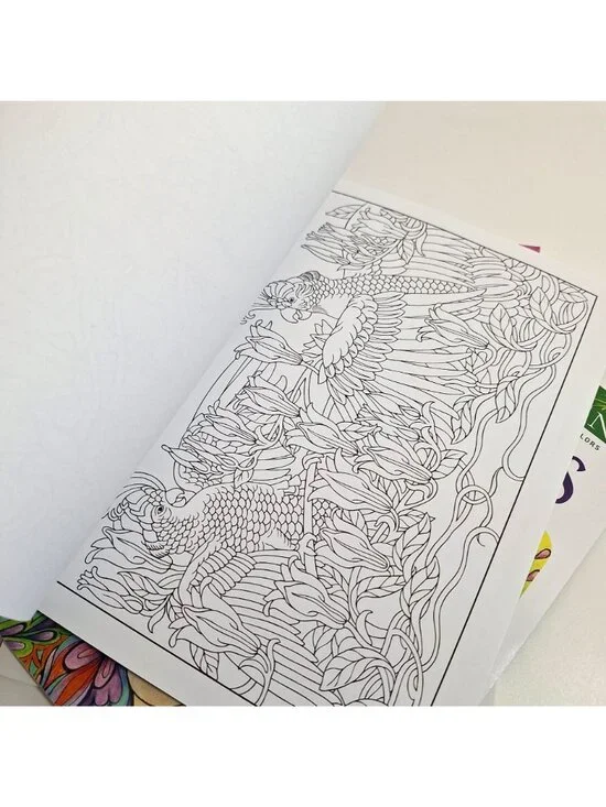 Creative Haven Art Nouveau Animal Fashions Fanciful Faces Coloring Books Lot - Picture 9 of 12